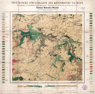 [4945] Roßwein, Geologische Specialkarte des Königreichs Sachsen