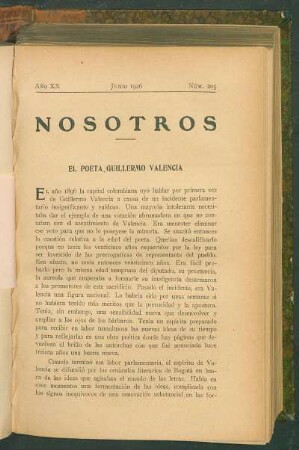 El poeta Guillermo Valencia