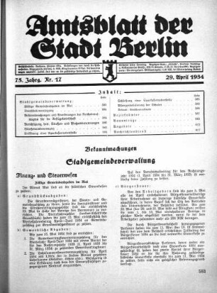 1934,17: Nr. 17, 29. April 1934
