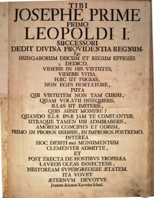 Effigies Ducum et Regum Hungariae In applausu[m] oblatae