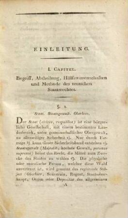 Einleitung zu einem neuen Lehrbegriff des teutschen Staatsrechtes