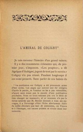 Quelques pages de l'histoire des Huguenots