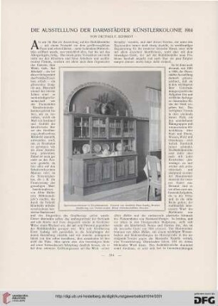 Die Ausstellung der Darmstädter Künstlerkolonie 1914