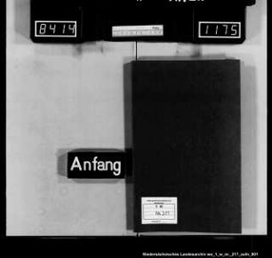 Jahresetat der Distriktkasse in Braunschweig