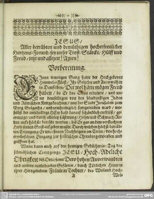 Leichenpredigt : Christliche Leich-Predigt. Vorbereitung.Text. Eingang. Abhandlung.