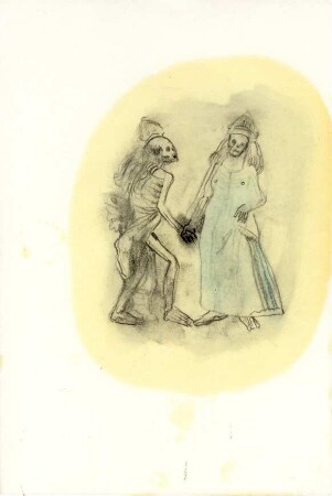 Zeichenzyklus "leb'n entleib'n" / Zizenhausener Totentanz (J.-P. Budesheim)