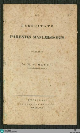 De hereditate parentis manumissoris
