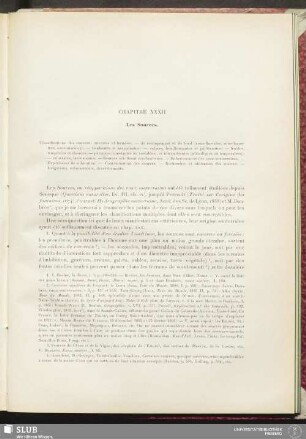 Chapitre XXXII. Les Sources