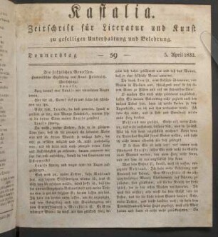 Ausgabe vom 3. April 1832.