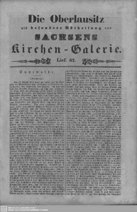 Cunewalde (Beschluß), Oppach : 62. Lieferung