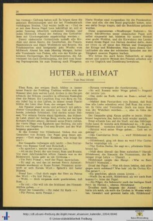 Hüter der Heimat.