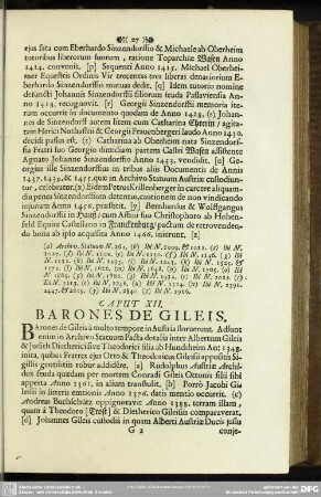 Caput XII. Barones de Gileis
