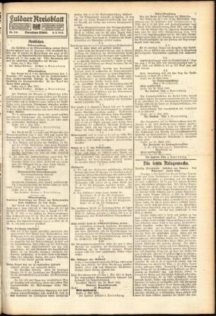 Zweite Ausgabe vom Freitag, den 07. Mai 1915.