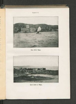 Tafel 3. Fort Kilid Bahr. und Fort Sedd ul Bahr.