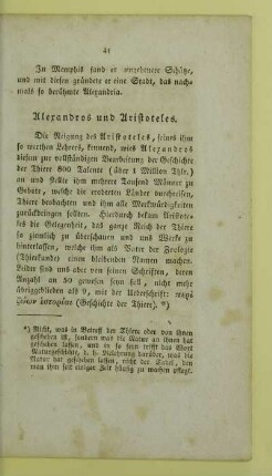Alexandros und Aristoteles