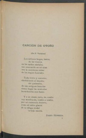 Canción de Otoño