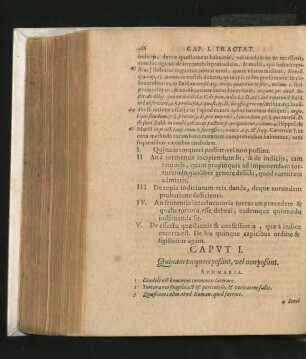 Caput I. Quinam torqueri possint, vel non possint.