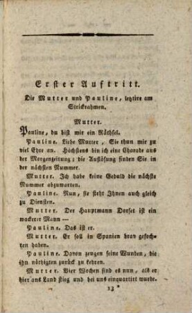 Das getheilte Herz : ein Lustspiel in einem Aufzug