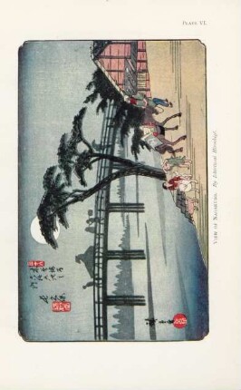 Plate VI. View of Nagakubo. By Ichiriusai Hiroshigé