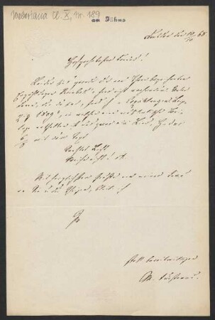 Brief an Friedrich Wilhelm Jähns : 10.10.1868