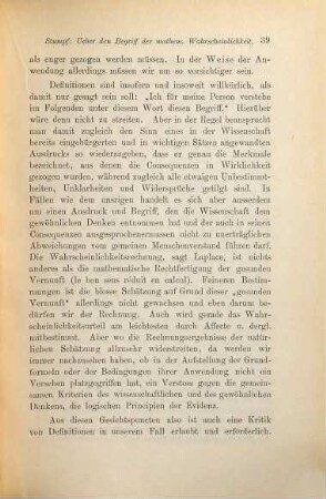 Ueber den Begriff der mathematischen Wahrscheinlichkeit