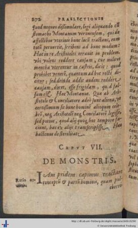 Caput VII. De Monstris.
