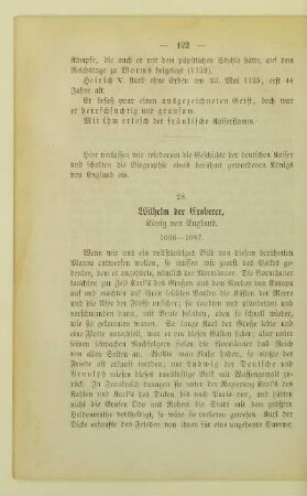 28. Wilhelm der Eroberer, König von England. 1066 - 1087