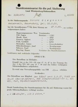 Siegmann, Richard