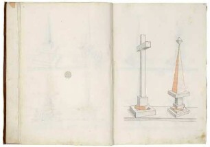 Zwei stereometrische Kompositgebilde, aus: "Perspectief Buch [...]" [Perspektivübungsbuch des 16-jährigen Kurprinzen]