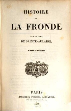 Histoire de la Fronde, 2