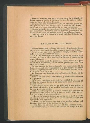 La formacion del Azul