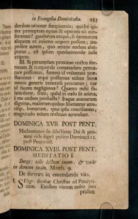 283-292, Dominica XVII. Post Pent.; ...
