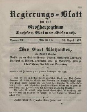 Nr. 25 : 20. August 1857