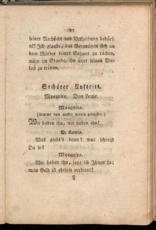 Sechster Auftritt. Mosquito, Don Louis.