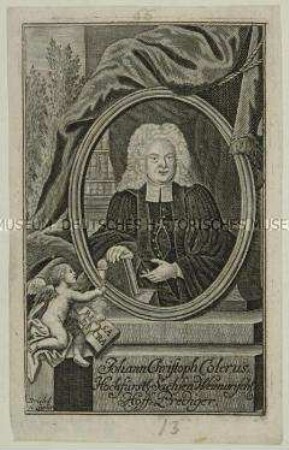 Gedächtnisporträt des evangelischen Theologen und Hofpredigers Johann Christoph Colerus
