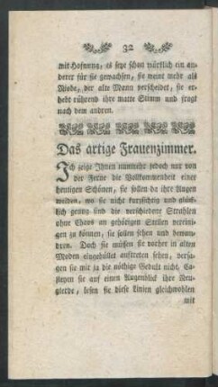 Das artige Frauenzimmer