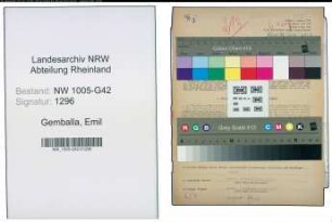 Entnazifizierung Emil Gemballa , geb. 06.01.1897 (Karosseriebauer)