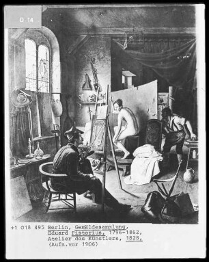 Das Atelier des Künstlers