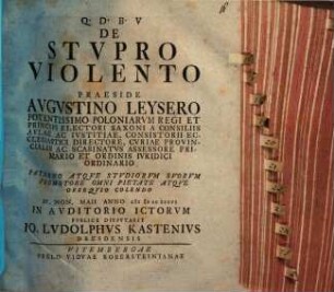 De stupro violento