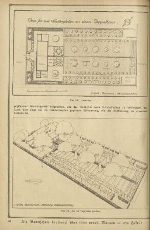 Plan III. Grundriss ; Plan III. Aus der Vogelschau gesehen