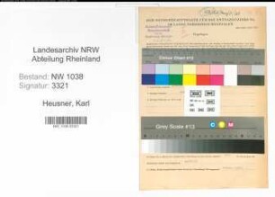Entnazifizierung Karl Heusner , geb. 18.06.1896 (Angestellter)