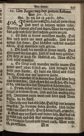 22. Um Regierung des ganzen Lebens. - 37. In Sterbens-Läuften und zur Pest-Zeit.
