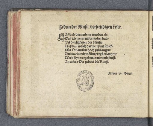 Jedem der Music verstendigen Leser