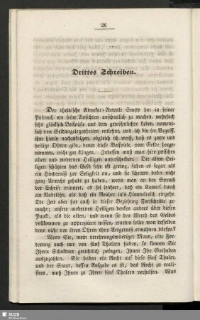 Drittes Schreiben