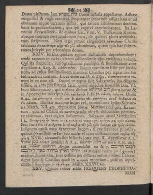 XXV. [Argumentum quintum]