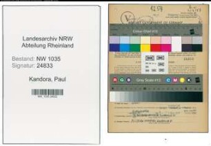 Entnazifizierung Paul Kandora , geb. 22.03.1886 (Steiger)