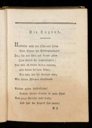 Die Tugend.