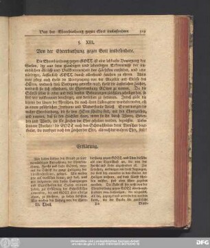 §. XIII. Von der Ehrerbietung gegen Gott insbesondere.