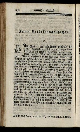 Kurze Religionsgeschichte.