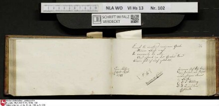 Stammbuch des Johann Christian Wilhelm Schütze aus                            Braunschweig